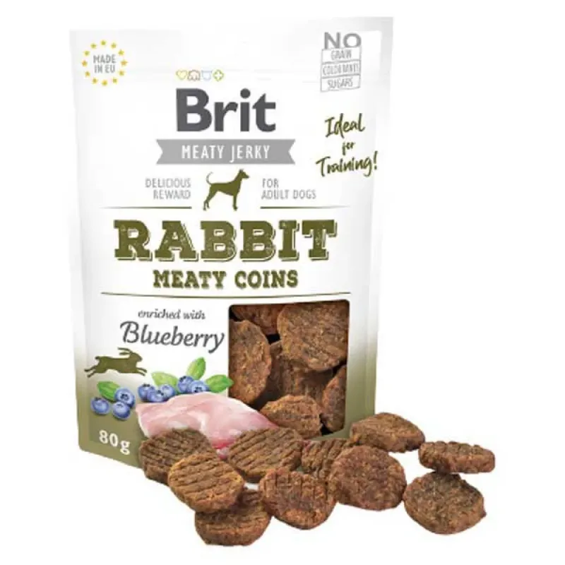 Friandises à La Viande Séchée Pour Chiens Et Lapins 80 G de Brit – photo produit