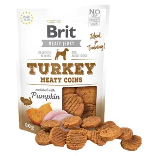 Trockenfleisch-snack Truthahn Hundefutter 80 G fra Brit – produktbillede 2 af 2