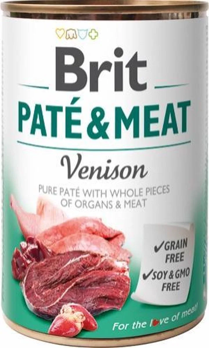 VENISON PATE & MEAT 400G by Brit – product photo