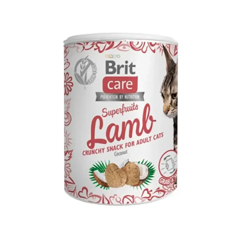 Friandise Soin Pour Chat à L´agneau Et à La Noix De Coco 6x100g de Brit – photo produit