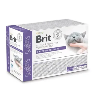 Veterinaire Gastro-intestinale Natte Kattenvoer Met Lam 85 G 12 Eenheden fra Brit – produktbillede 1 af 3