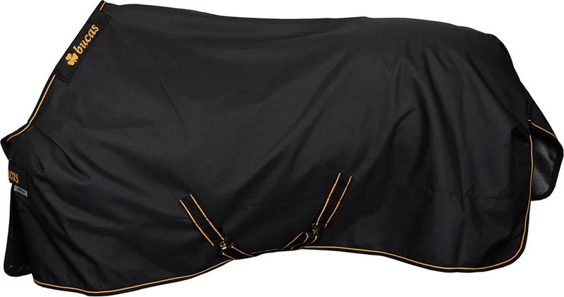 Regendeken Irish Turnout Light - Black/Gold - 195 von Bucas in Zwart-goud – Produktfoto