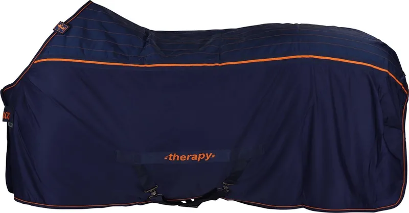 Staldeken Bucas Therapy van Bucas in Donkerblauw-oranje – productfoto