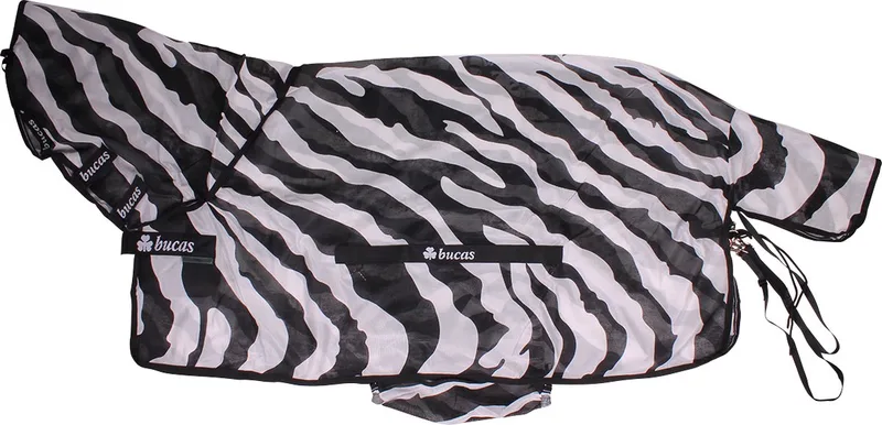 Vliegendeken Bucas Buzz Off Zebra With Neck Zebra - 125/168 by Bucas in Zebra – product photo