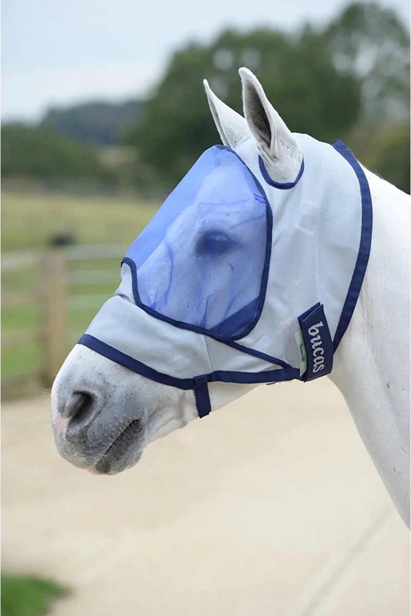 Vliegenmasker Bucas Buzz Off Deluxe No Ears Blauw - S de Bucas – photo produit