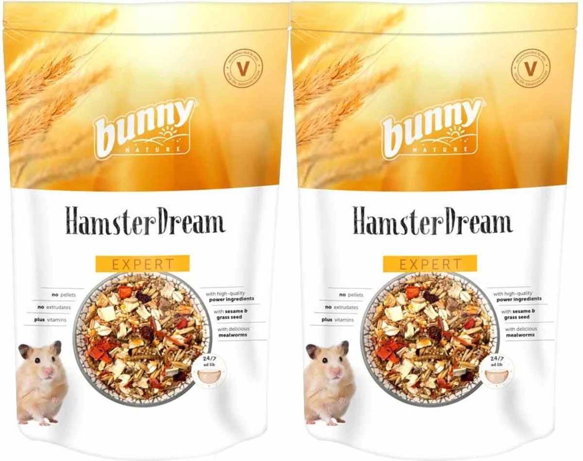 2x Bunny Nature Hamsterdroom Expert 500 gr van Bunny Nature – productfoto