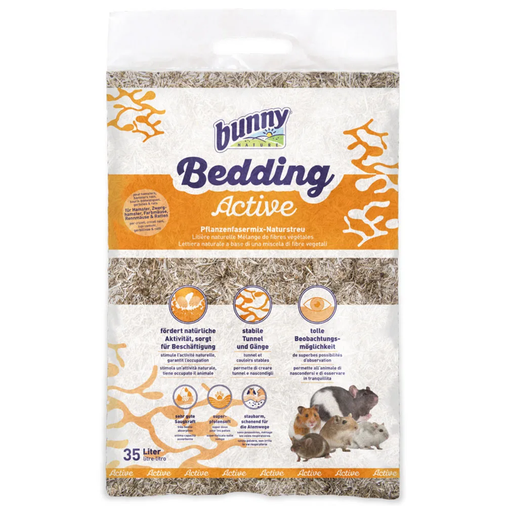 35l Bunny Bedding Active Natuurlijke Bodembedekking Knaagdierkooi van Bunny Nature – productfoto