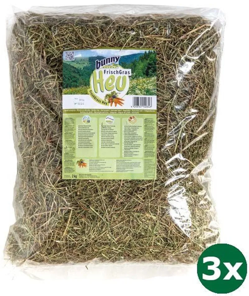 3x2 kg Bunny nature vers gras hooi tuingeluk de Bunny Nature – photo produit