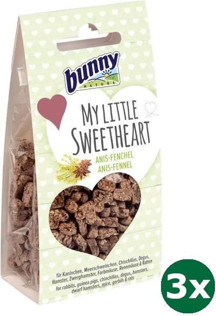 3x30 gr Bunny nature my little sweetheart anijs / venkel van Bunny Nature – productfoto