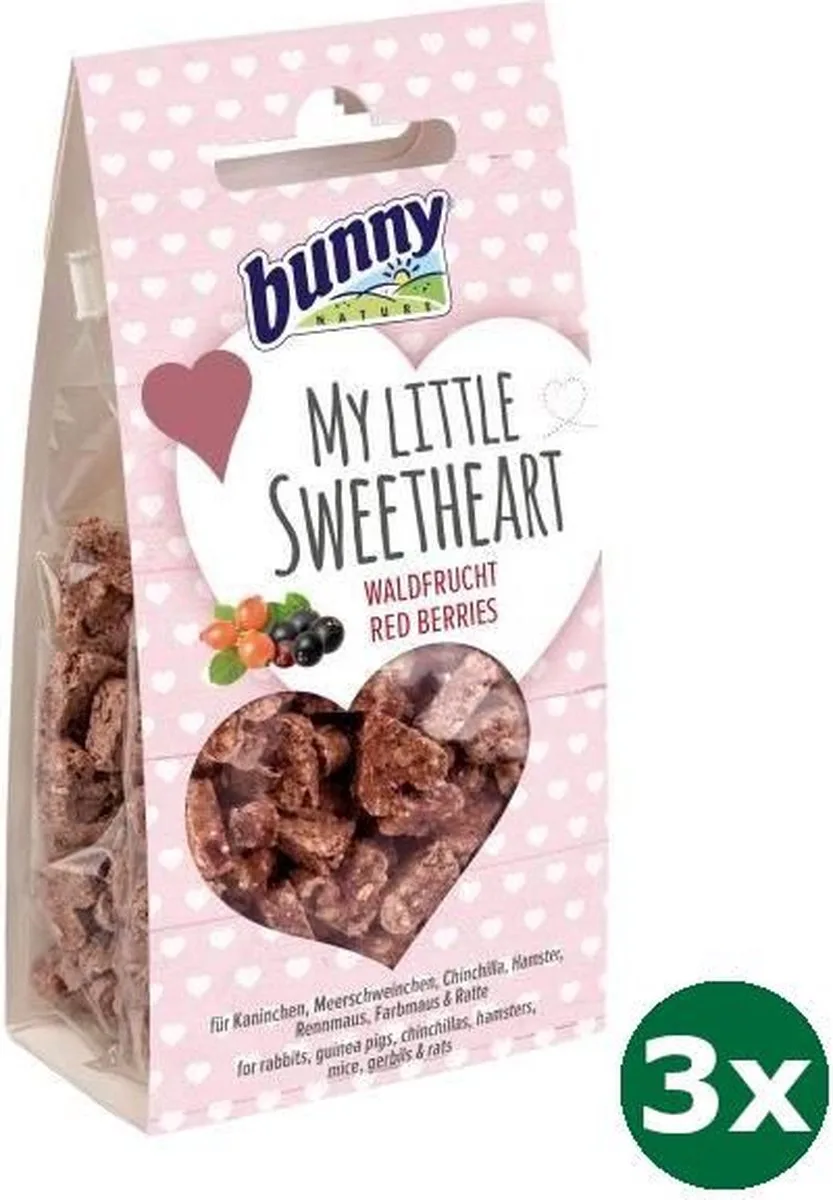 3x30 gr Bunny nature my little sweetheart bosvrucht van Bunny Nature – productfoto