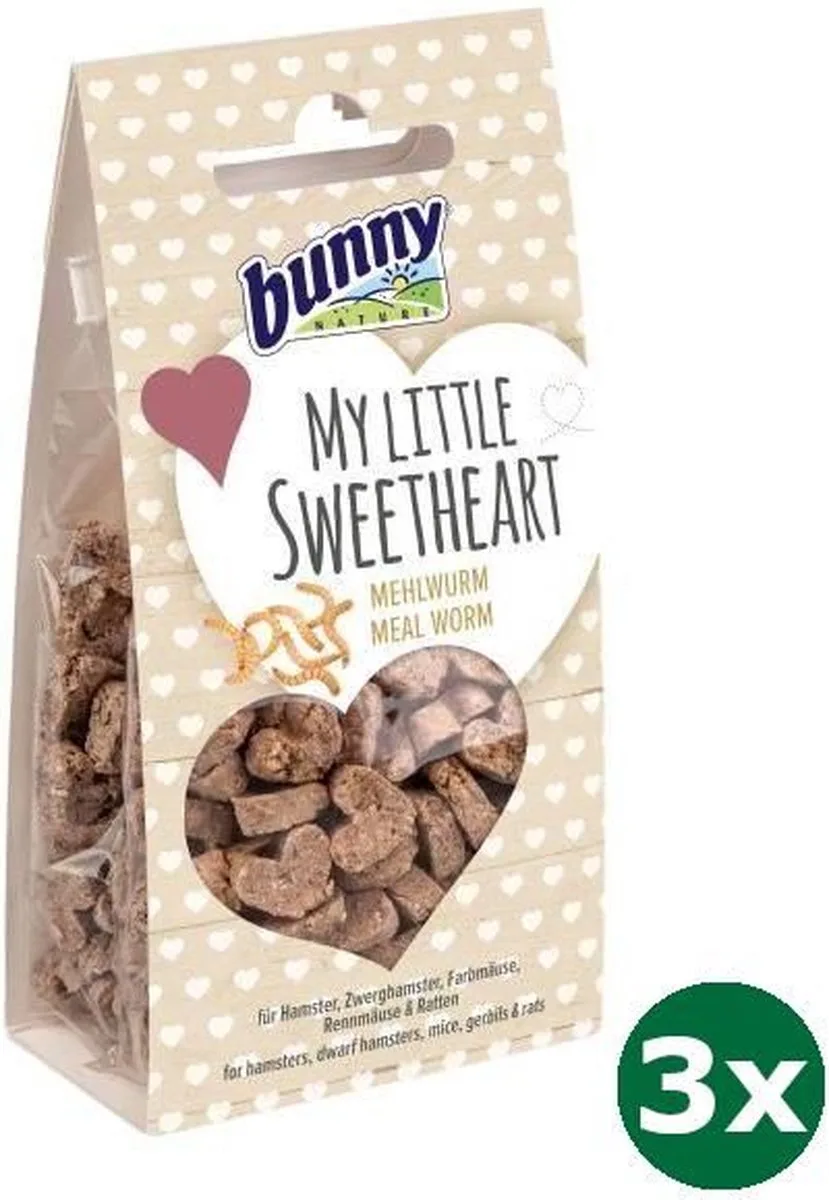 3x30 gr Bunny nature my little sweetheart meelworm van Bunny Nature – productfoto
