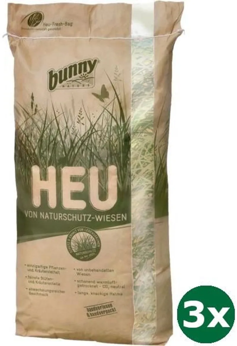 3x600 gr Bunny nature natuurweide hooi de Bunny Nature – photo produit