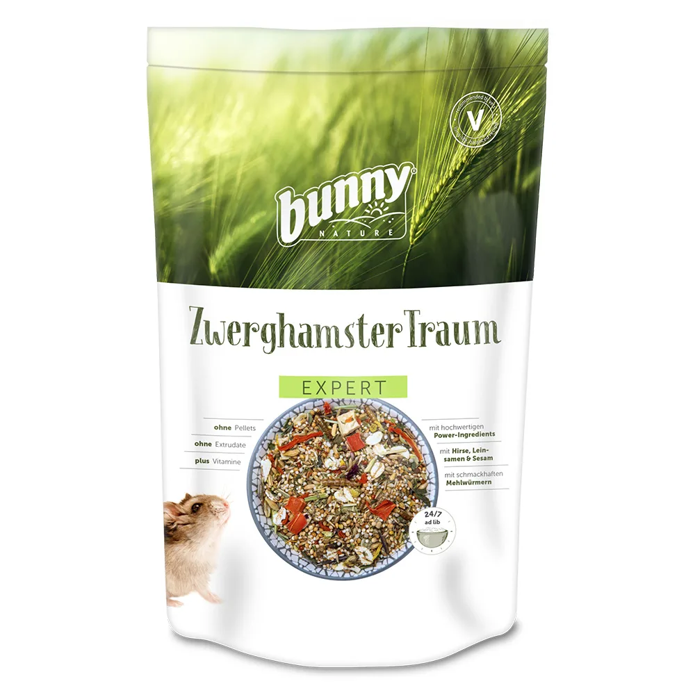 500g Dwerghamster Traum Expert Bunny Hamstervoer van Bunny Nature – productfoto