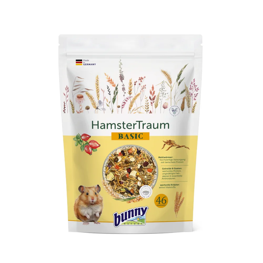 600g Hamster Droom Basic Bunny Hamstervoer van Bunny Nature – productfoto