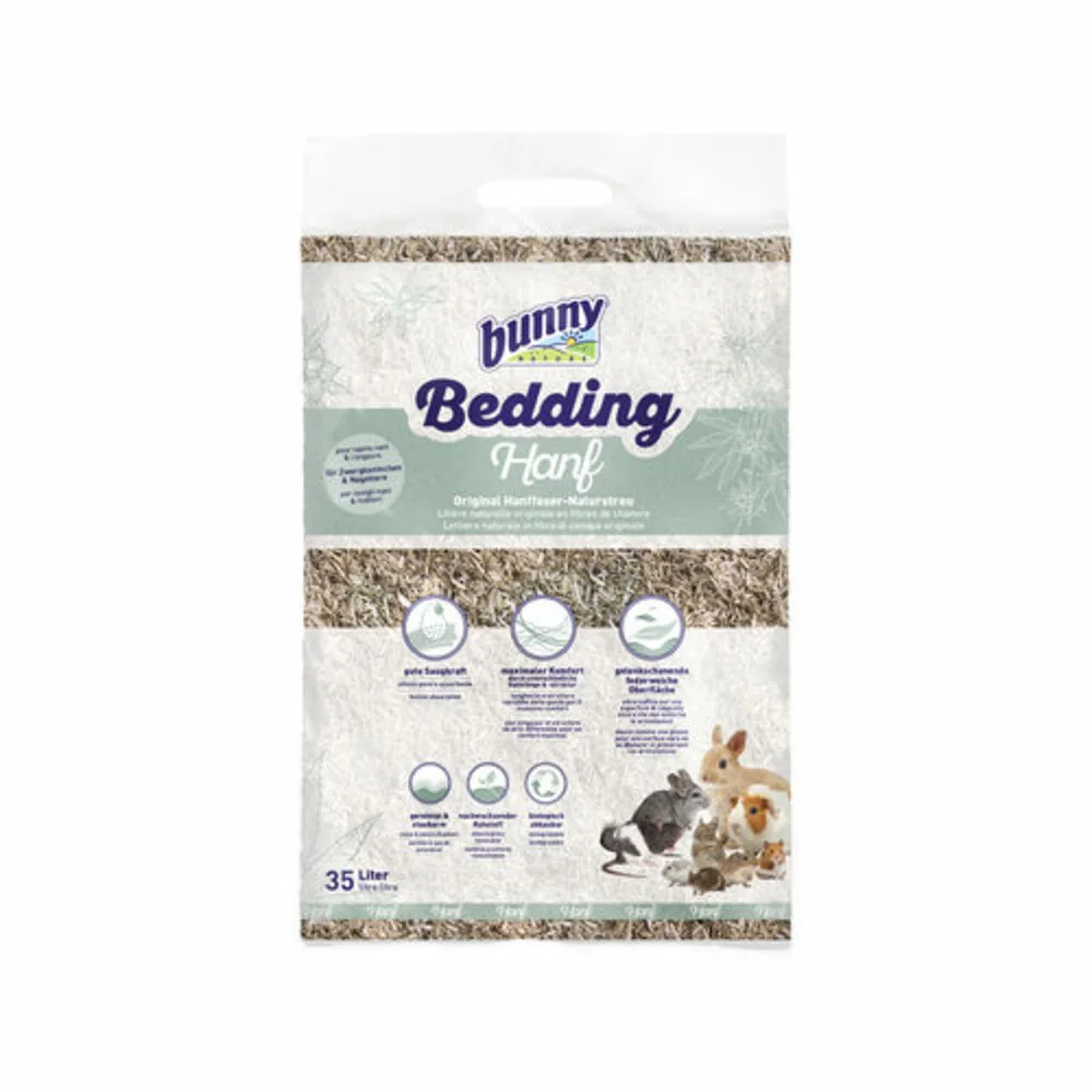 Bodembedekking Hanf Hennepstrooisel 35 liter de Bunny Nature – photo produit