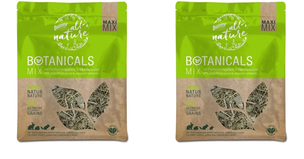 Botanicals Maxi Mix Pepermuntblad 400 gram - 2 stuks - Multipack by Bunny Nature – product photo