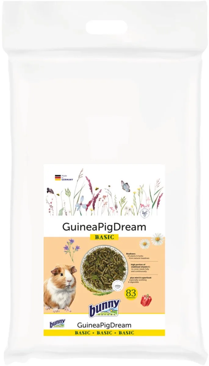 Bunny Dream Basisfutter Für Meerschweinchen 4kg von Bunny Nature – Produktfoto