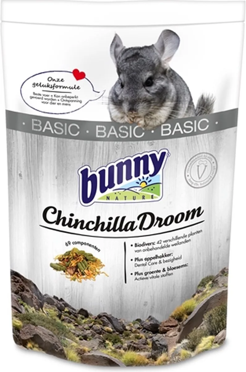 Bunny Nourriture De Rêve Pour Chinchilla Roedant 1.2kg de Bunny Nature – photo produit