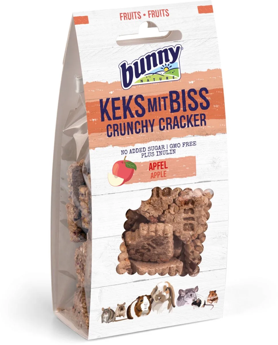 Crunchy Cracker Appel 50 gr by Bunny Nature – product photo