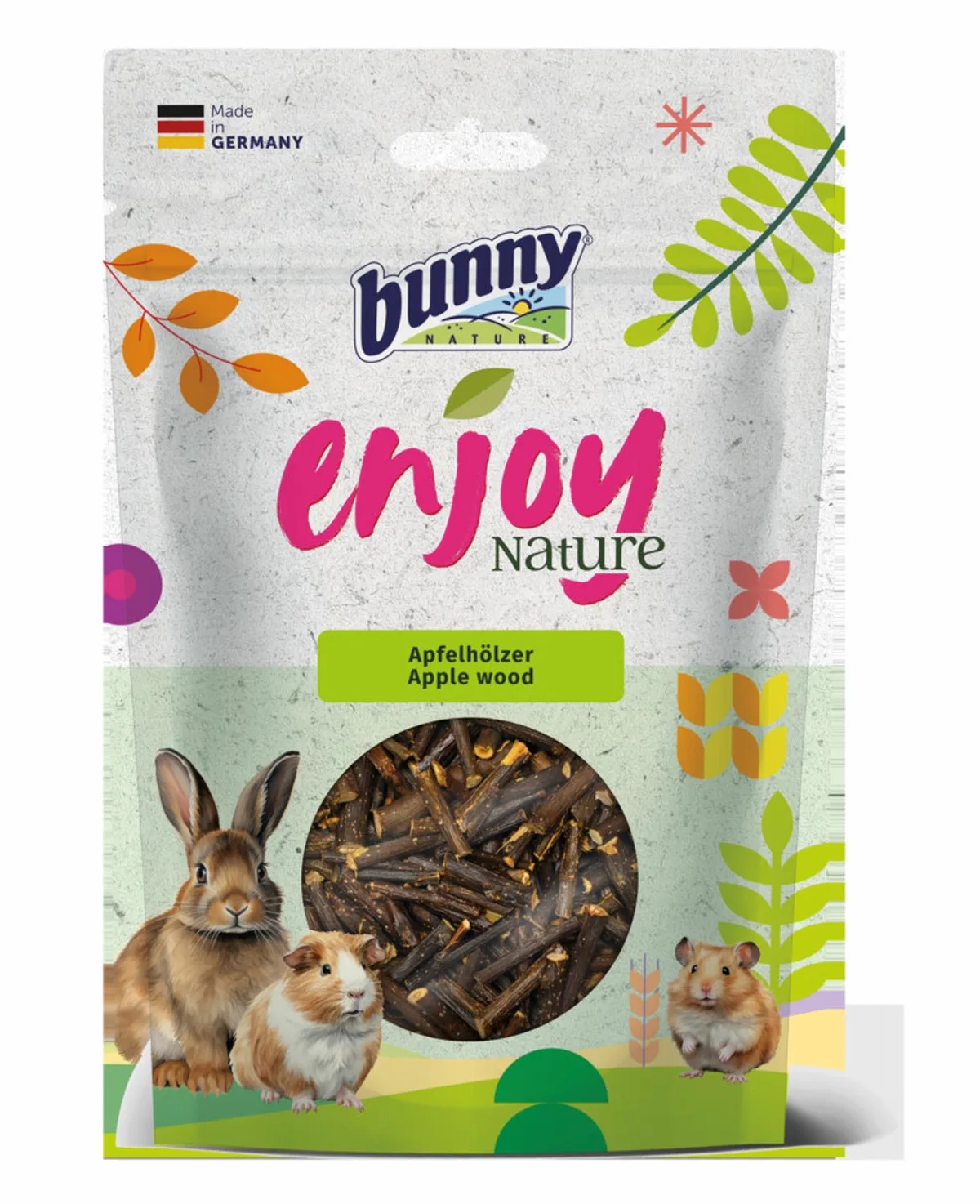 Enjoy Nature Apple Wood - 6 x 100 gr - Voordeelverpakking von Bunny Nature – Produktfoto