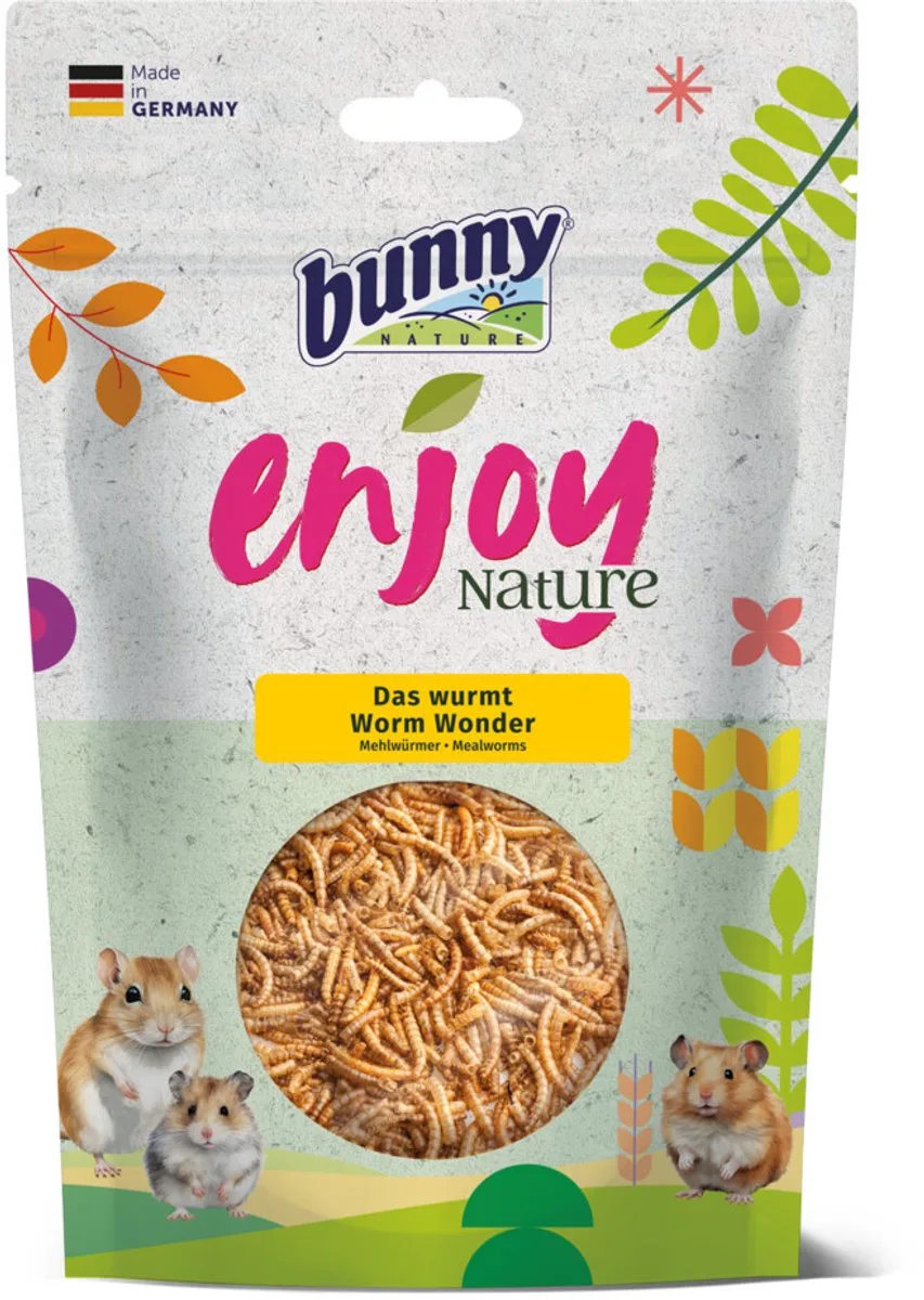 Enjoy Nature Worm Wonder - 7 x 60 gr - Voordeelverpakking van Bunny Nature – productfoto