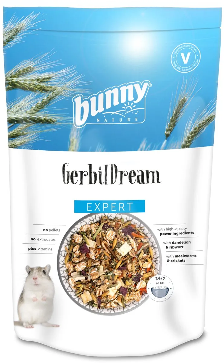 Gerbils Voer Bunny Nature - Gezond Voer met Meelwormen - 500g by Bunny Nature – product photo
