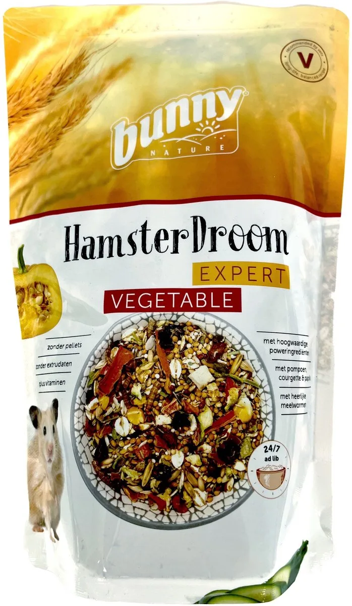 Hamsterdroom Expert Vegetable 500 GR by Bunny Nature – product photo