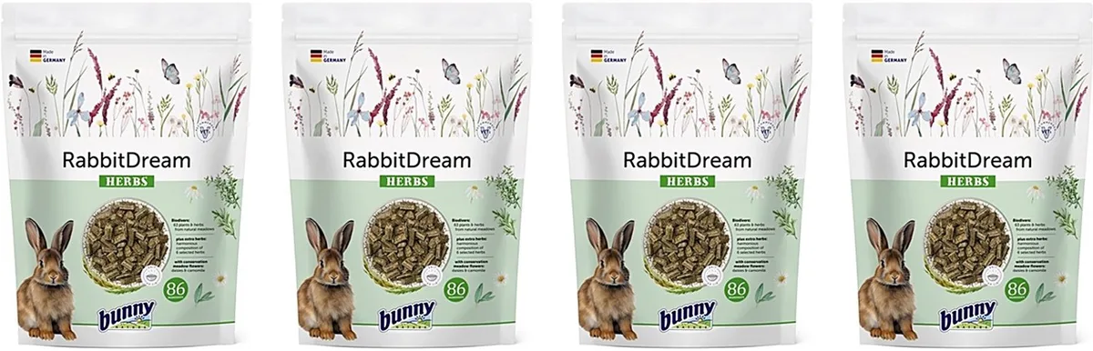 Konijnenvoer Bunny Nature - Konijnendroom Herbs 1.5kg - 4 stuks - Multipack de Bunny Nature – photo produit