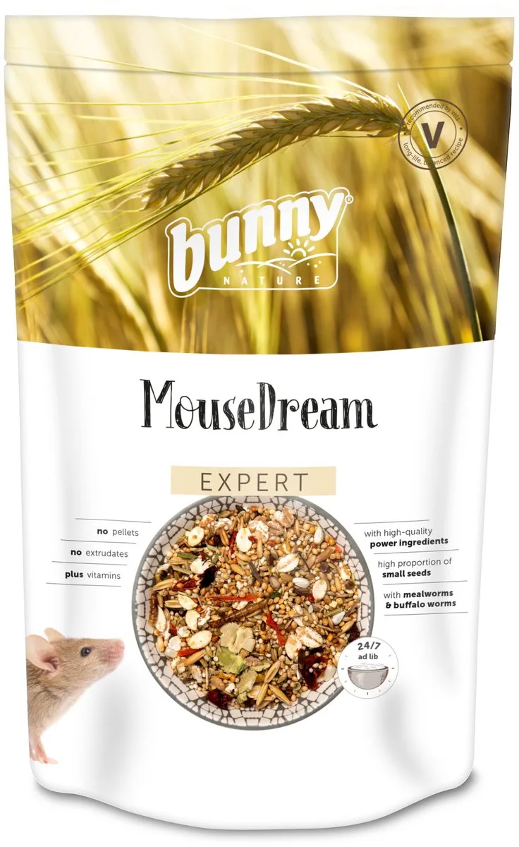 Muizenvoer Bunny Nature - Eiwitrijke Muizendroom 500 Gr - Natuurlijke Voeding Zonder Kunstmatige Toevoegingen de Bunny Nature – photo produit