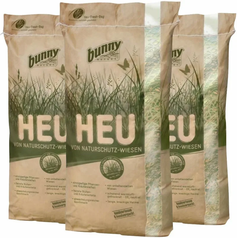 Natuurweide Hooi - 3 x 600 gr - Voordeelverpakking de Bunny Nature – photo produit