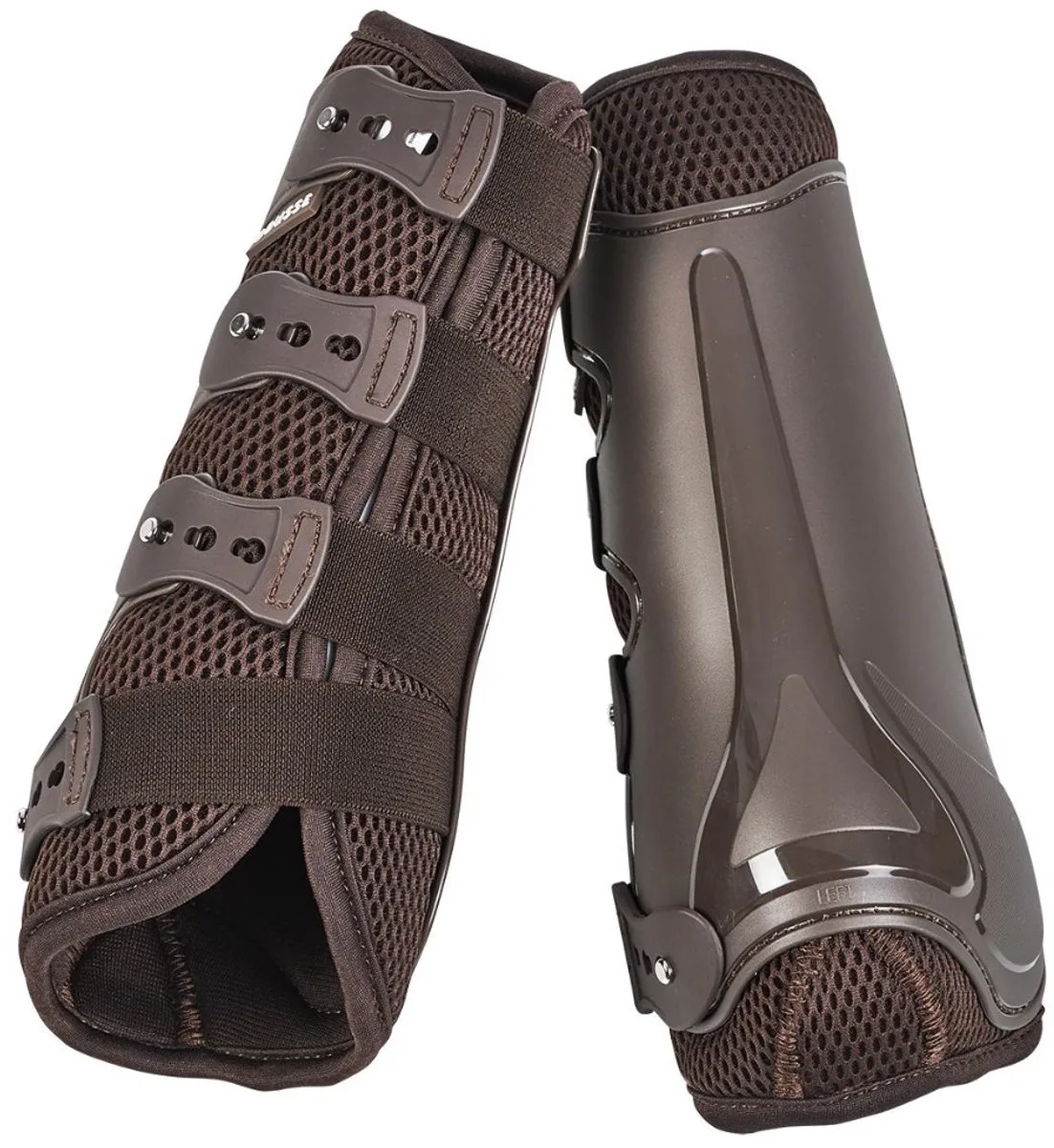 Beenbeschermers Dressuur Pro Mesh - Bruin - L (1 Paar) från Busse – produktbild