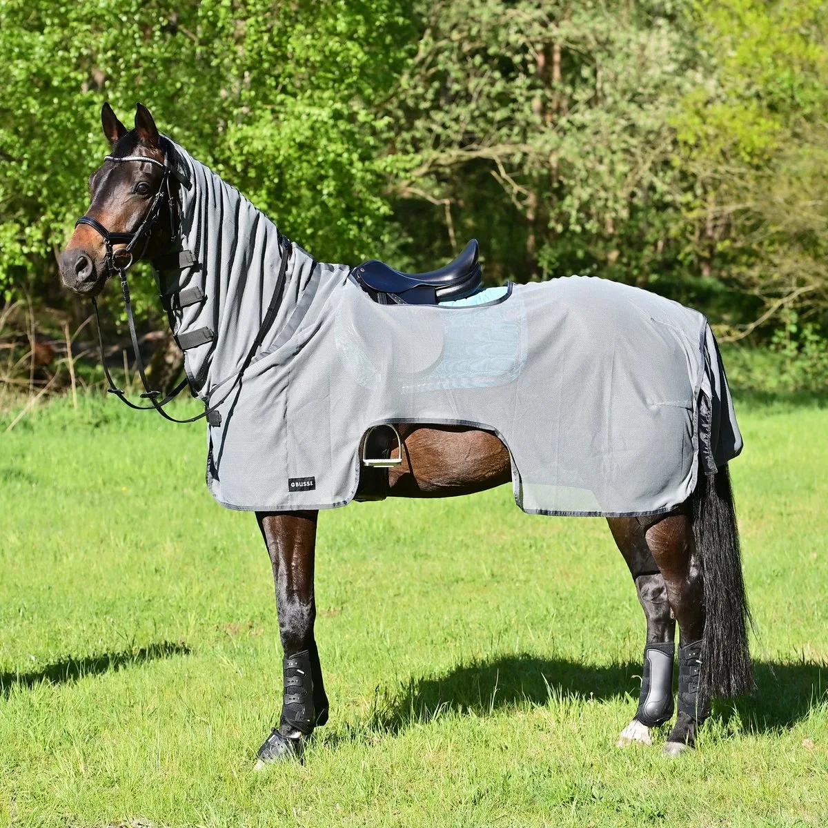 Uitrijdeken Moskito III Grijs 135-185 cm de Busse – photo produit