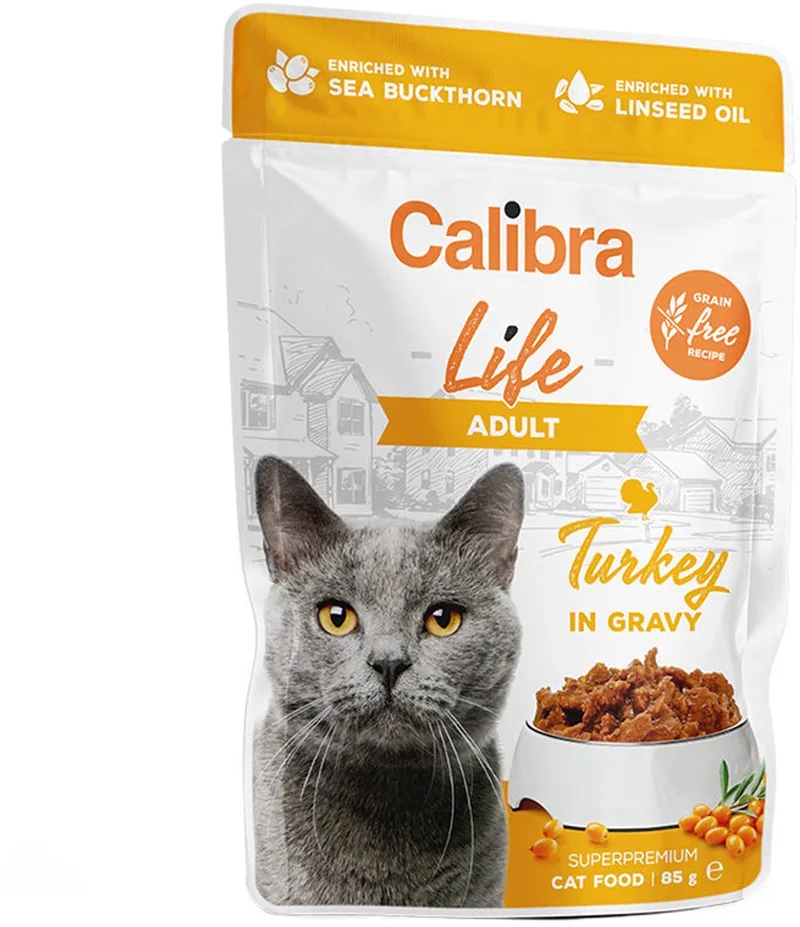 Cat Life Adult Natvoer - Eend - 28 x 85 g von Calibra – Produktfoto