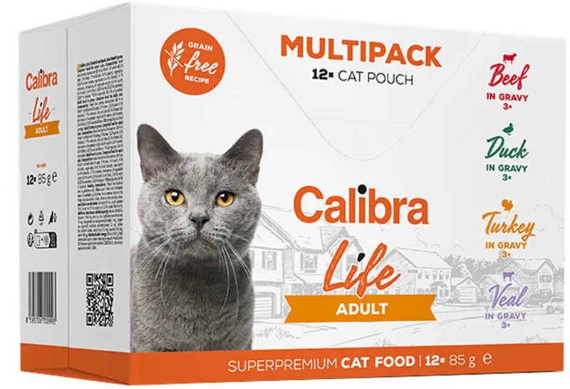 Cat Life Adult Natvoer - Kalkoen - 28 x 85 g de Calibra – photo produit