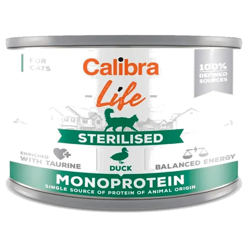 Cat Life Natvoer Met Eend Voor Gesteriliseerde Katten 200g by Calibra – product photo