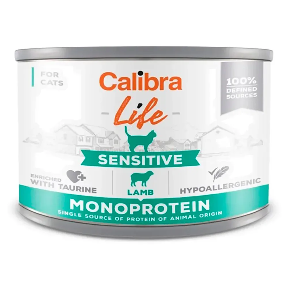 Cat Life Sensitive Nassfutter Für Katzen Mit Lamm 200g von Calibra – Produktfoto