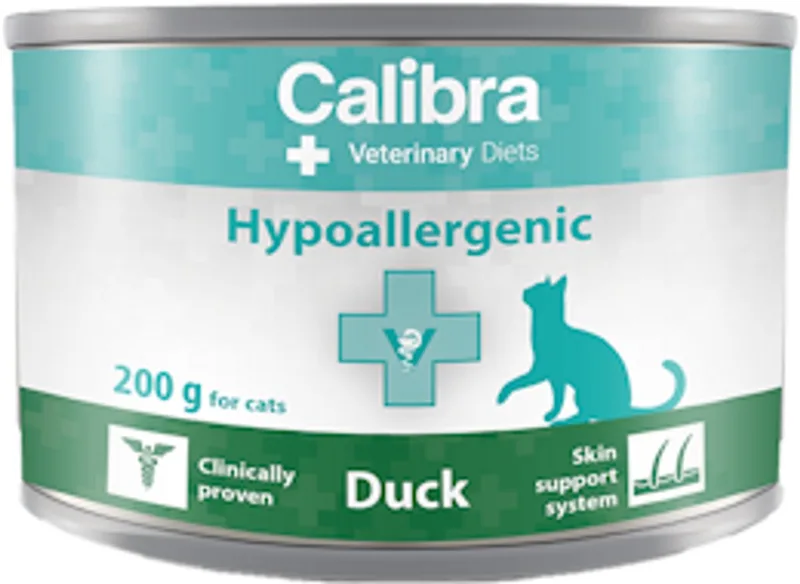 Cat Veterinary Diets - Hypoallergenic Eend - Natvoer - 6 x 200 g von Calibra – Produktfoto