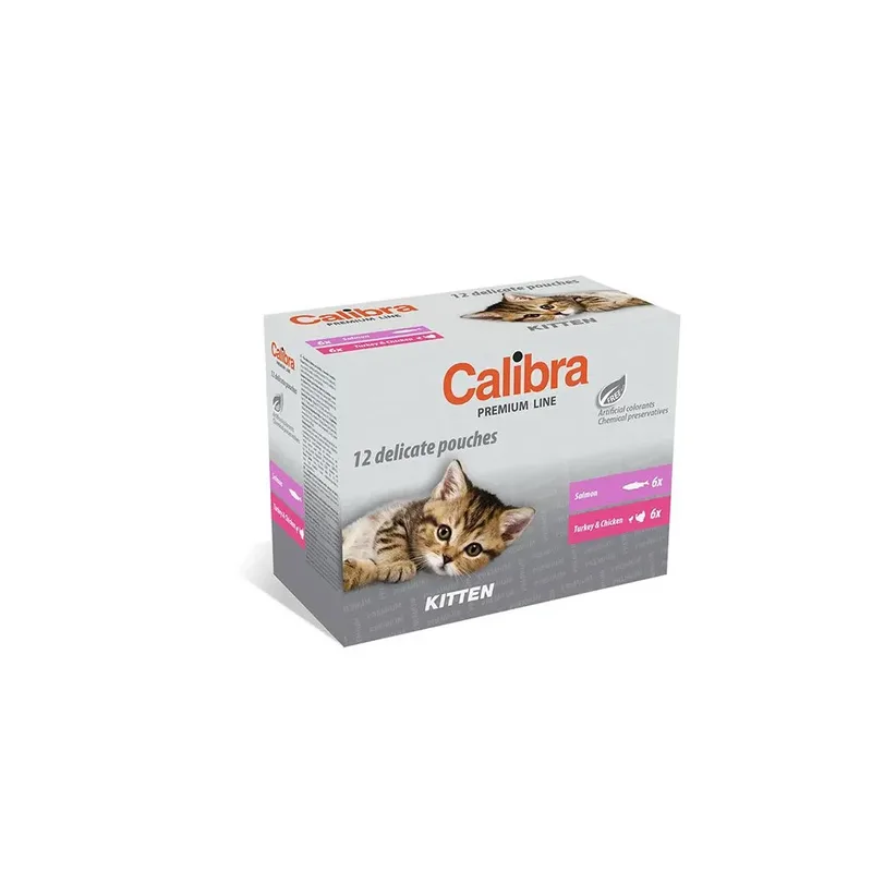 Coffret Multipack De Sachets Premium Line Kitten 100g 12 Unités by Calibra – product photo
