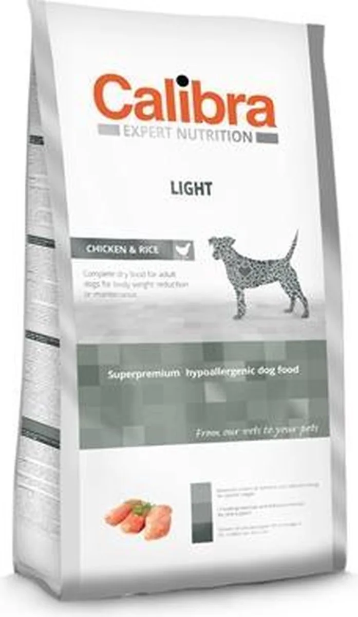 Dog Expert Nutrition Light - Kip & Rijst - 12 kg by Calibra – product photo