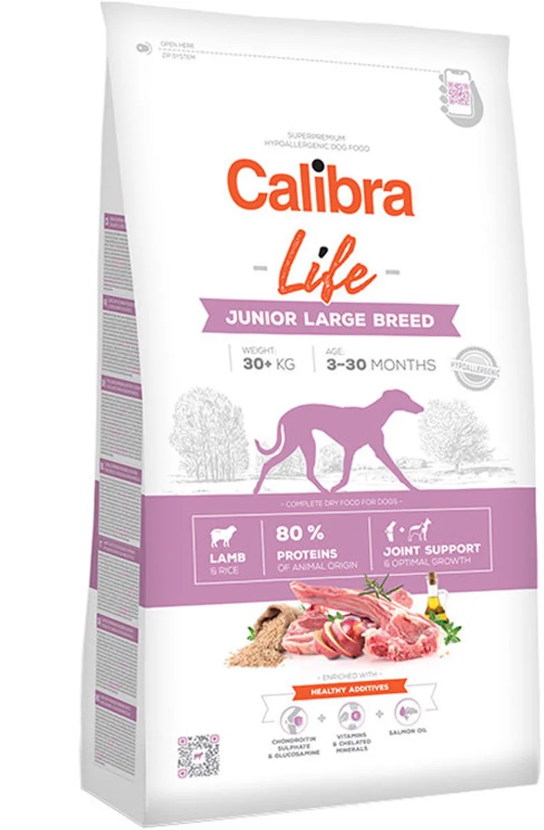 Dog Life Junior Large Breed - Lam - 2,5 kg från Calibra – produktbild