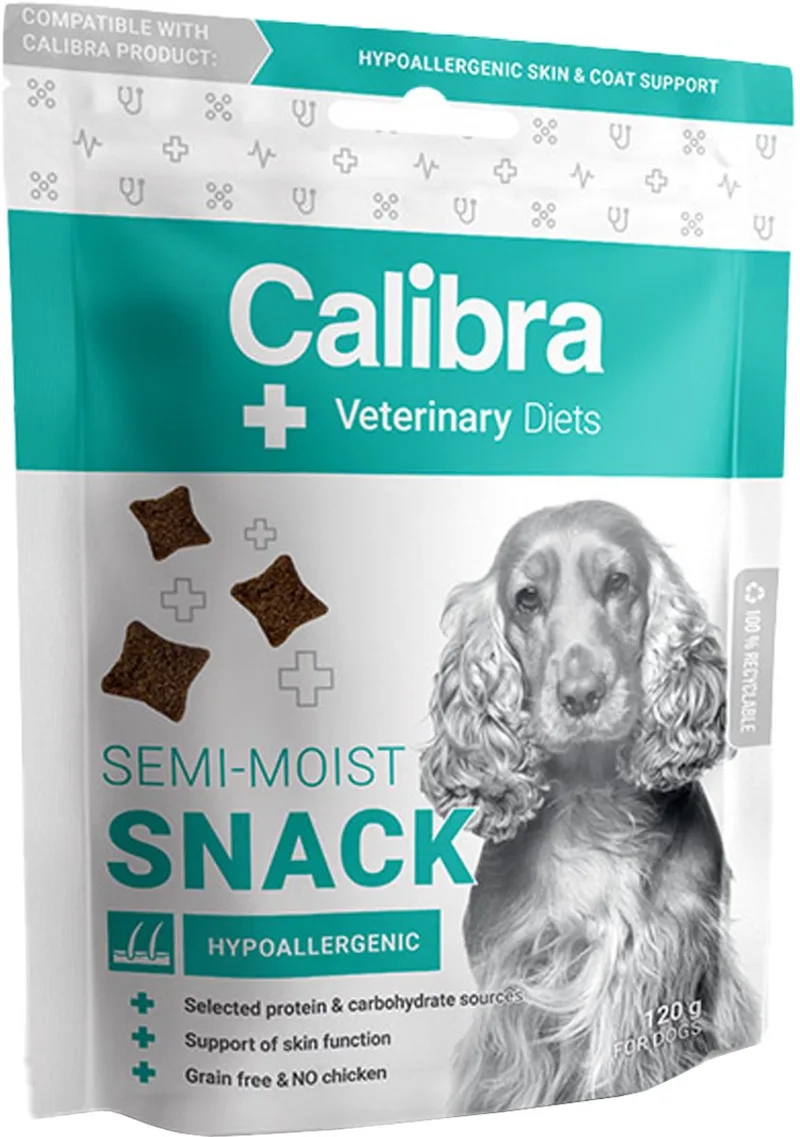 Dog Veterinary Diets - Hypoallergenic Semi-Moist Snack - 120 g by Calibra – product photo