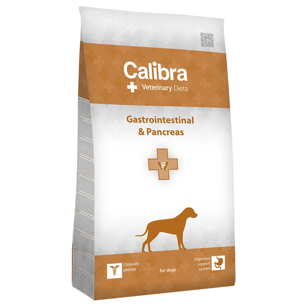Dubbelpak 2x 12kg Calibra Veterinary Diet Dog Gastrointestinal & Pancreas Zalm hondenvoer droog van Calibra – productfoto