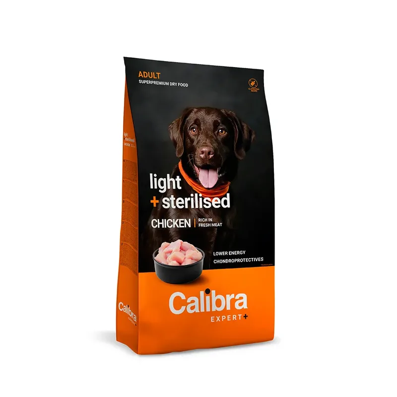 Expert+ Adult Light & Sterilised Kip Hondenvoer by Calibra – product photo