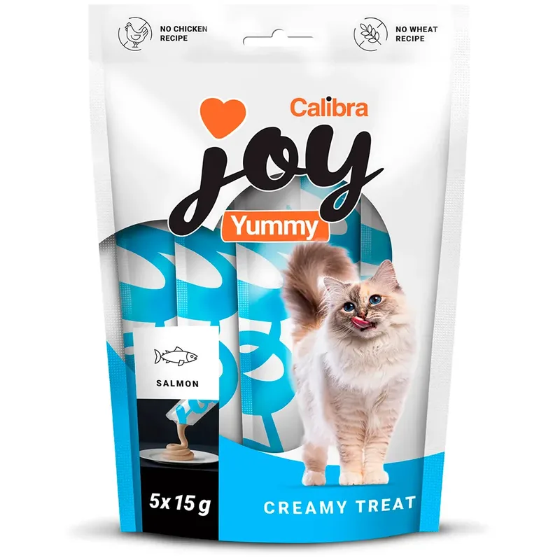 Friandise Saumon Joy Yummy Pour Chat Snack 15x75g de Calibra – photo produit