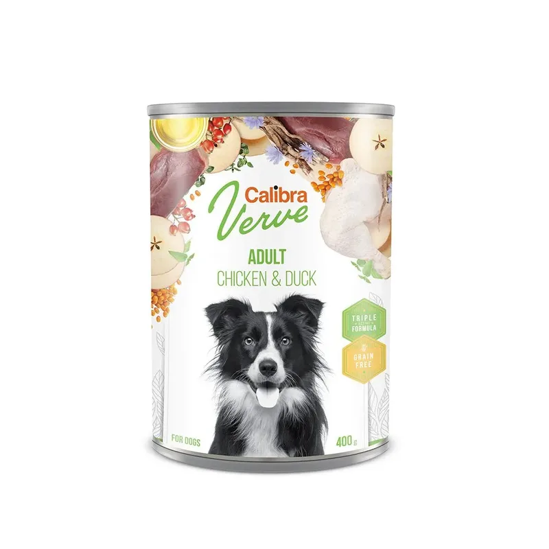 Gf Verve Volwassen Kip En Eend Doos 6x400g Hondenvoer by Calibra – product photo