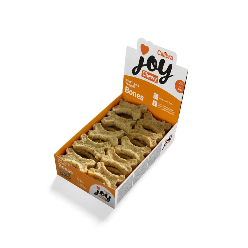 Hondensnack Joy Chewy Bones Rund & Pompoen 720 gr by Calibra – product photo