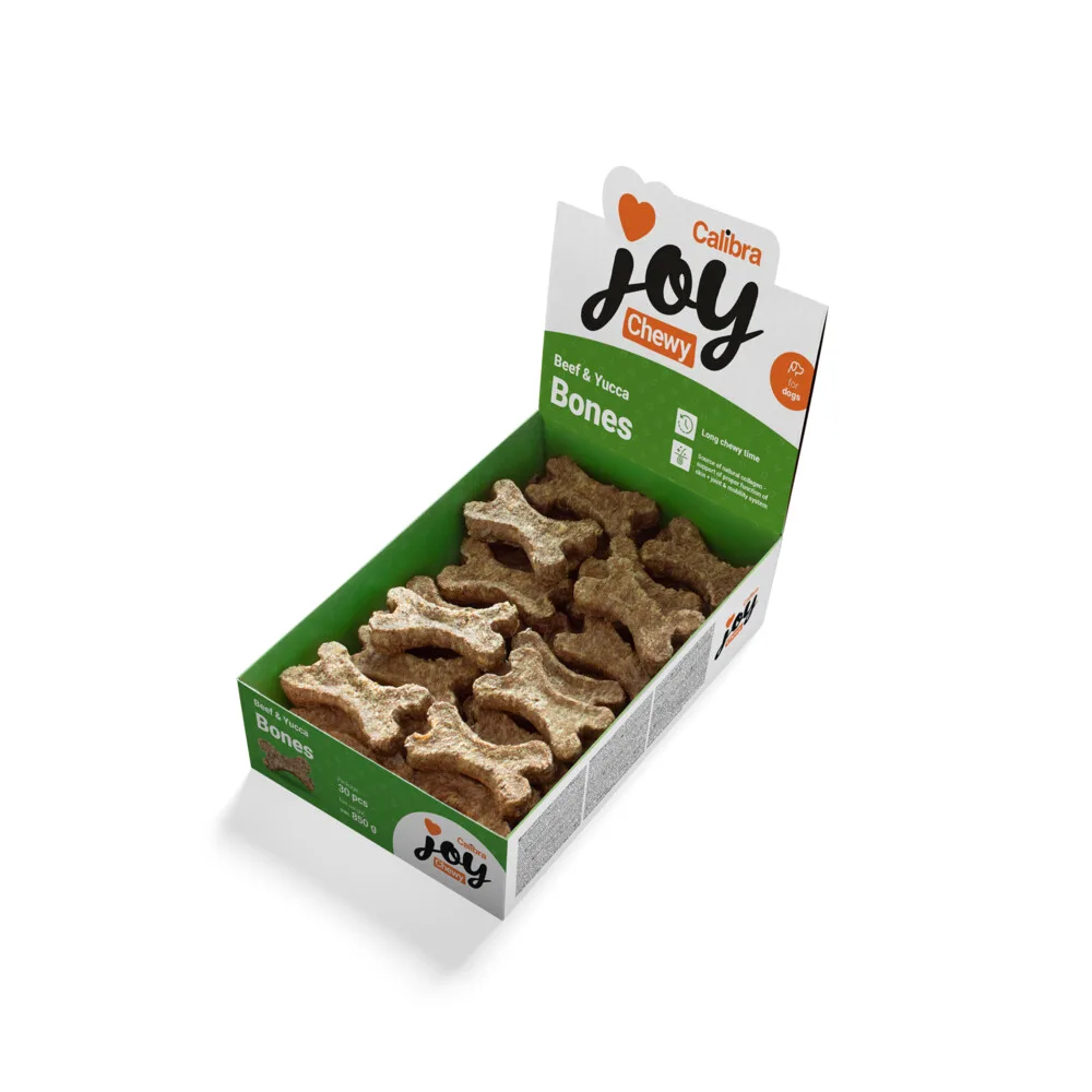 Hondensnack Joy Chewy Bones Rund & Wortel 850 gr by Calibra – product photo
