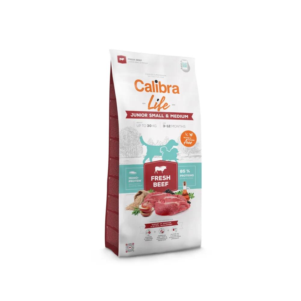 Hondenvoer Life Junior Small & Medium Rund 2,5 kg från Calibra – produktbild