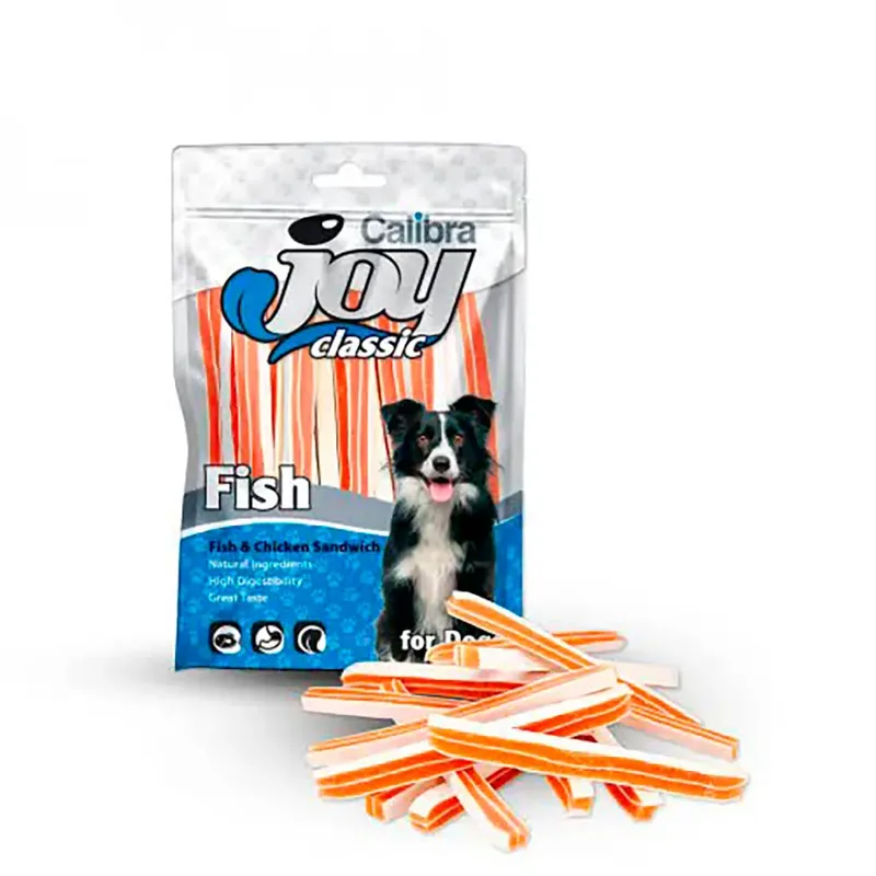 Joy Classic Sandwich Hondensnack Met Vis En Kip 250g by Calibra – product photo