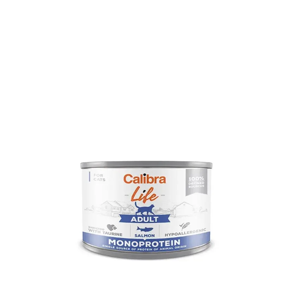 Kattenvoer Life Adult Zalm 6 x 200 gr van Calibra – productfoto